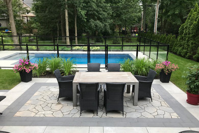 Design ideas for a modern landscaping in Montreal.