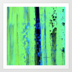 Gerhard Richter Inspired Urban Rain 2 - Modern Art by Corbin Henry - Fine Art Prints
