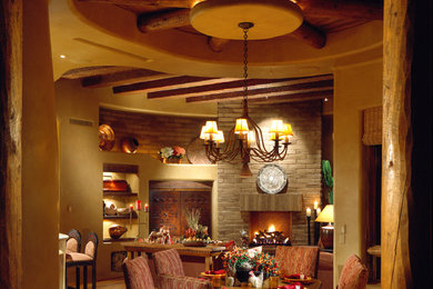 Family room - southwestern family room idea in Phoenix