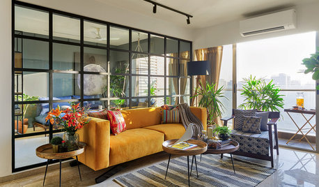 Houzz Tour: A Broken-plan Design Gives a Light Flat a Cosy Mood