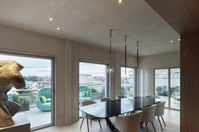 Esempio di una sala da pranzo minimal