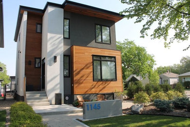 Inspiration for a modern exterior home remodel in Other