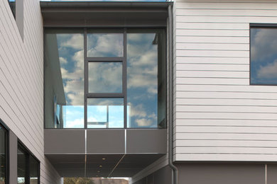 Example of a trendy exterior home design in Houston