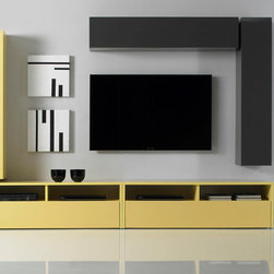 Modern Wall Unit TV Media Entertainment Center Combi 7 - $1,215.00 - Products