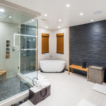 Mediterranean Style Master Bathroom