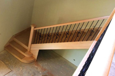 Design ideas for a traditional staircase in Melbourne.