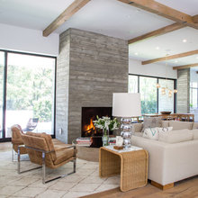 Media Wall Family Room Fireplace