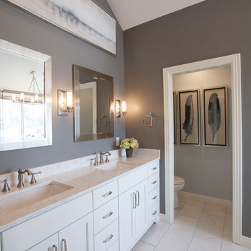 Master Bathroom Remodel from Traditional to Classic Transitional