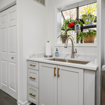 Home Remodel | Modern Farmhouse Kitchen-Laundry - St. Andrews