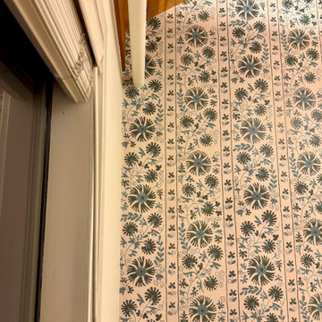 Wallpaper Installation on Textured Wall