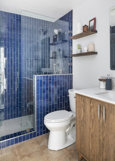 Midcentury Bathroom by Kennedy Cole Interior Design