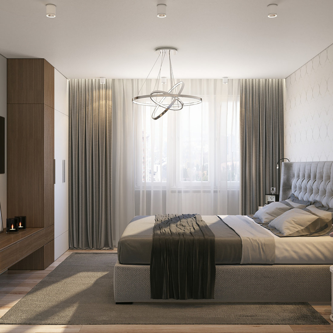 Light pastel bedroom