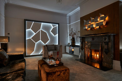 Contemporary living room in Cheshire.