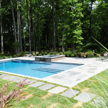 Natural Bluestone Rectangular Pool