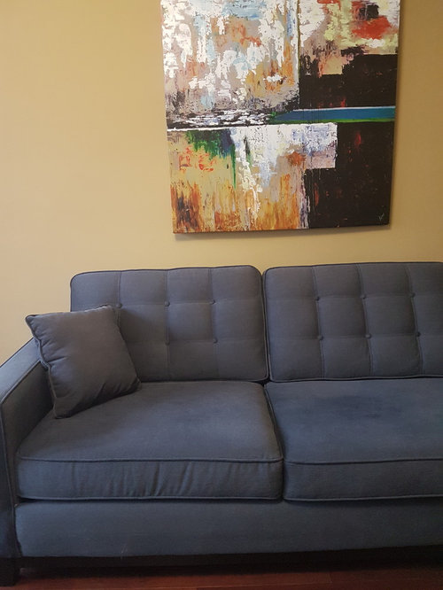 Ottoman colour help with blue sofas