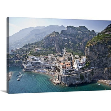 "Town at the waterfront Amalfi Atrani Amalfi Coast Salerno Campania Italy" Ca...