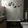 Black Grey 3D Metal Wall Art Modern Accent Decor by Jon Allen, Titanium Twist
