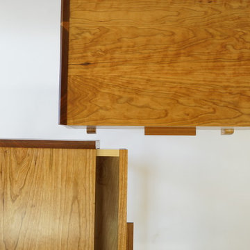 Queen Size Cherry Bed with Nightstands