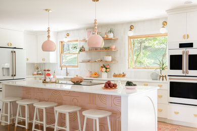 This is an example of a midcentury kitchen in Nashville.