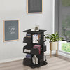 Oneonta Revolving Bookcase Tower Display Unit, Wood, Black, 3 Tier