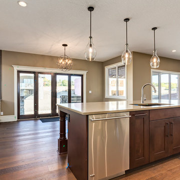Stunning Spiral Staircase in Custom Home