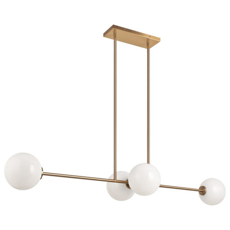 Novo Linear Suspension, 4-Light, Gold, 13.25"W (C81704AGOP 305XN1N)