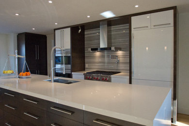 Inspiration for a modern kitchen remodel in Calgary