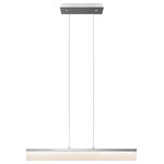 Elan Lighting - Elan Lighting 83458 Colson - 32" 18W 90 LED Island Pendant - Canopy Included: TRUE  Shade Included: TRUE  Canopy Diameter: 14.25 x 4 Dimable: TRUE  Color Temperature: 3200  Lumens: 1207  Driver/Transformer: Electronic,Class 2 DimmableColson 32" 18W 90 LED Island Pendant Chrome Etched Acrylic Glass *UL Approved: YES *Energy Star Qualified: n/a  *ADA Certified: n/a  *Number of Lights: Lamp: 90-*Wattage:18w LED bulb(s) *Bulb Included:Yes *Bulb Type:LED *Finish Type:Chrome