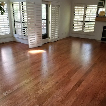 #1 Red Oak Flooring with Gunstock Stain