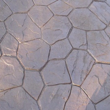Stamped Concrete Wheel Chair Ramp.