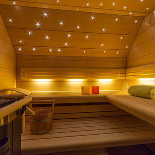 Mittelgroßes Modernes Badezimmer mit Sauna in Berlin