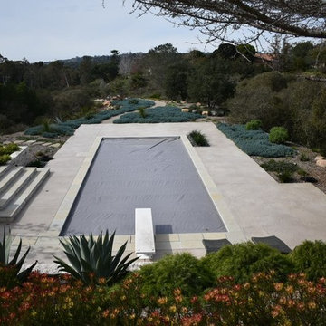 Jerusalem Stone Custom Concrete Stained Pool Deck