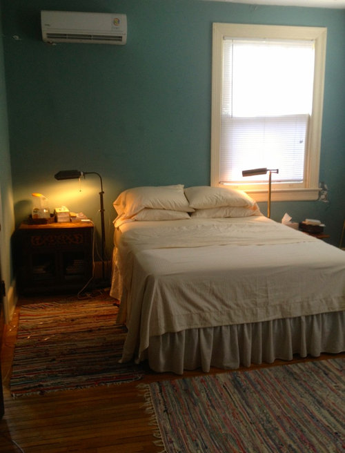 Help with Window Treatment Uncentered Behind Bed 2