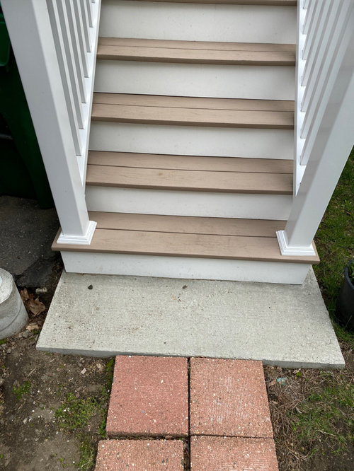 Covering Concrete Stair Footing With Pavers, Premade Outdoor Steps Home Depot
