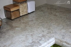 How do you install a laminate countertop