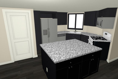 Kitchen remodeling Re-layout Design and rendering