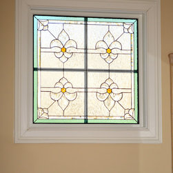 Odom Fleur De Lis - Stained Glass Panels