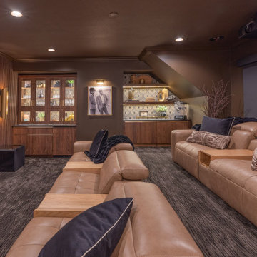 Custom Home Theater with Family-Friendly Design