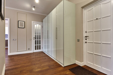 Example of a trendy home design design in Boston