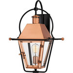 Quoizel Lighting - Quoizel Lighting RO8418AC Rue De Royal 22.5 Inch Outdoor Wall Traditional - From the Charleston Copper & Brass Lantern CollectRue De Royal 22.5 In Aged Copper Clear Te *UL: Suitable for wet locations Energy Star Qualified: n/a ADA Certified: n/a  *Number of Lights: 1-*Wattage:150w Incandescent bulb(s) *Bulb Included:No *Bulb Type:Incandescent *Finish Type:Aged Copper