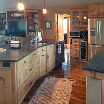 Rustic Hickory Kitchen with a Natural Finish 2