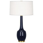 Robert Abbey - Robert Abbey MB701 Delilah - One Light Table Lamp - Cord Length: 96.00  Base DimensDelilah One Light Ta Midnight Blue Glazed *UL Approved: YES Energy Star Qualified: n/a ADA Certified: n/a  *Number of Lights: Lamp: 1-*Wattage:150w A bulb(s) *Bulb Included:No *Bulb Type:A *Finish Type:Midnight Blue Glazed/Antique Brass