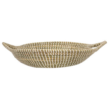 Kira Decorative Bowl, Natural and White