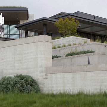Back Elevation with Rammed Earth Wall