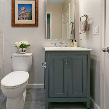 Walnut Creek Transitional Hall Bathroom Remodel