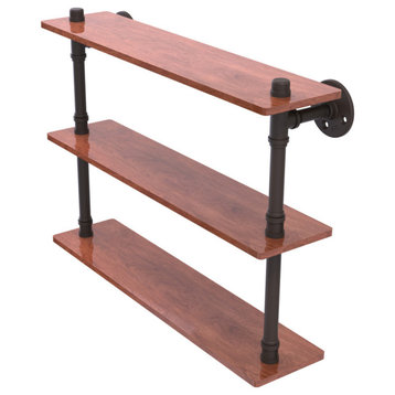 Allied Brass Pipeline Collection 22"Ironwood Triple Shelf