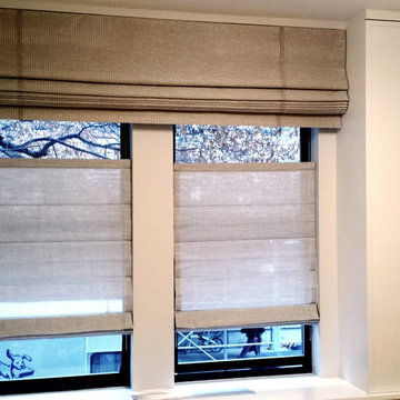 Custom Cascade Roman Shades Top Down Bottom Up