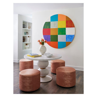 An Art-Filled Entertainer's Haven - Modern - Living Room - Chicago - by ...
