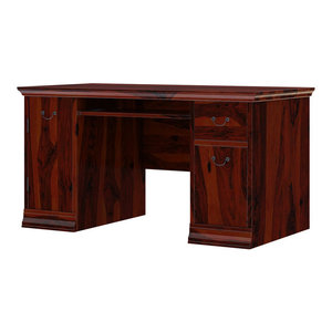 Gisela Handcrafted Rustic Solid Wood 3 Drawer File Cabinet
