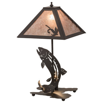 21.5 High Leaping Trout Table Lamp